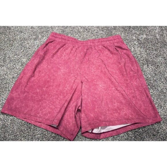 Lululemon Pace Breaker Men’s Shorts Pinky Red Medium - Picture 1 of 5